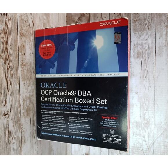 Oracle OCP Oracle9i DBA Certification Boxed Set (Four Book Set) - Used but NO CD